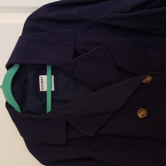 Old Navy Women's Navy Blue Cotton Pea Coat - Size XXL - Picture 7 of 11